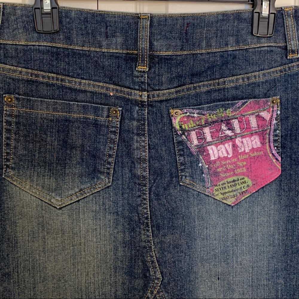 Disney Tinker Bell Denim Skirt, NWOT, Size 6 - Picture 7 of 13